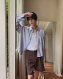 Peak Crop Striped Shirt