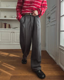 Elo One-Tuck Wide Slacks