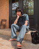 Terne pocket washing denim shirt