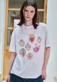 DTP Folk Hearts Short Sleeve Tee