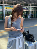 Choa Stripe Halter Sleeveless