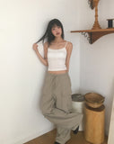 Moon Moon Stud Two Way Cargo Pocket Banding Pants