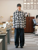 Grid Overfit Ombre Check Shirt