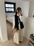 Dinku Banding Ribbon Long Skirt