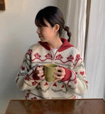 Kito Nordic Knit Zip-Up