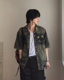 Duke Damage Washed Denim Short Sleeve Shirt