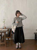 Beden pleated nylon wrap skirt