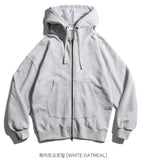 Overround heavyweight hoodie zip-up