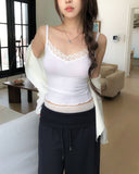 Mullein Flower Lace Ruffle Sleeveless