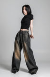 Pintuck Orange Denim