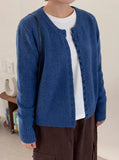 Tadine Button Round Knit Cardigan