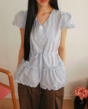 Chiring Frill String Blouse