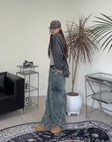 Toen Stone Knit Hood Zip-Up