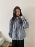 Puke Color Matching Hood Windbreaker