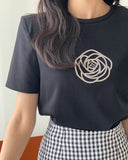 Rose Ring Cubic Short Sleeve Tee