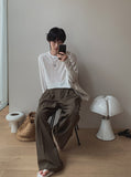 Kiku Ice Linen Two-Tuck Slacks