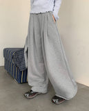 [BAONHAUS] Hedinen Pintuck Banding Wide Training Pants