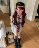 Multi-pattern leather strap pillbox ballcap