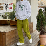 Embo Corduroy Banding Wide Pants