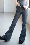 Pinstripe Bootcut Pants