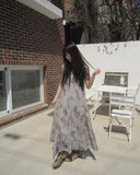 Deman Lace Flower Long Bustier OnePiece