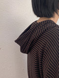 Choheed two-way stripe hood zip-up