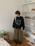 Namatsu Brushed Banding String Balloon Wide Pants