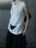 Lesia Cutout Cowl Neck Blouse