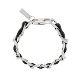[LAN ARCHIVE] Flat Leather Chain Bracelet