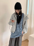 [MADE] Milon Gopcore Color Matching Nylon String Jumper Windbreaker Zip-up