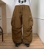 Sumiko Nylon Banding String Cargo Pants