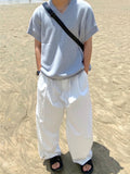Folded Line Cotton Pants