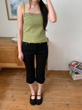 Calpi Lace Ribbed Sleeveless