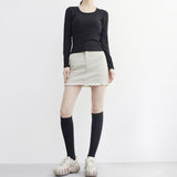 Giony Ribbed Brushed T-shirt