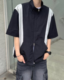 Black cargo denim trousers