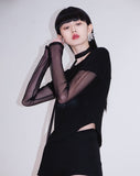 Sheer Vanish Scarf Long Sleeve