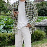 Entyl overfit check shirt