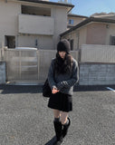 Renew wool pleats mini skirt