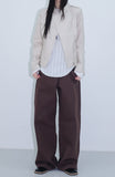 neck button rider jacket