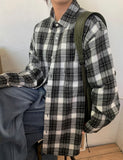 [unisex] Makodo Check Brushed Over Shirt