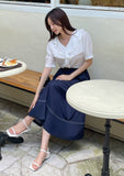 Rapel Frill Puff Short Sleeve Blouse