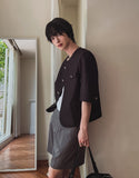 Deero Tweed Half Jacket