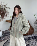Davi Nylon Check Windbreaker