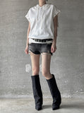 Flow Damage Denim Shorts