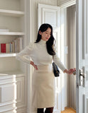 Miato brushed H-line skirt