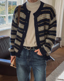 Camille Multi-Stripe Round Cardigan