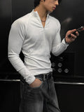 Senko Rib Half-zip Muscle Fit Knit