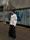 Over Hood Knit Zip-up Vest