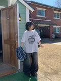 [unisex] Denso Washing Denim Banding Wide Pants