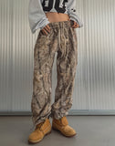 TRIES REAL PATTERN JOGGER PANTS
